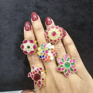Jadau Kundan rings