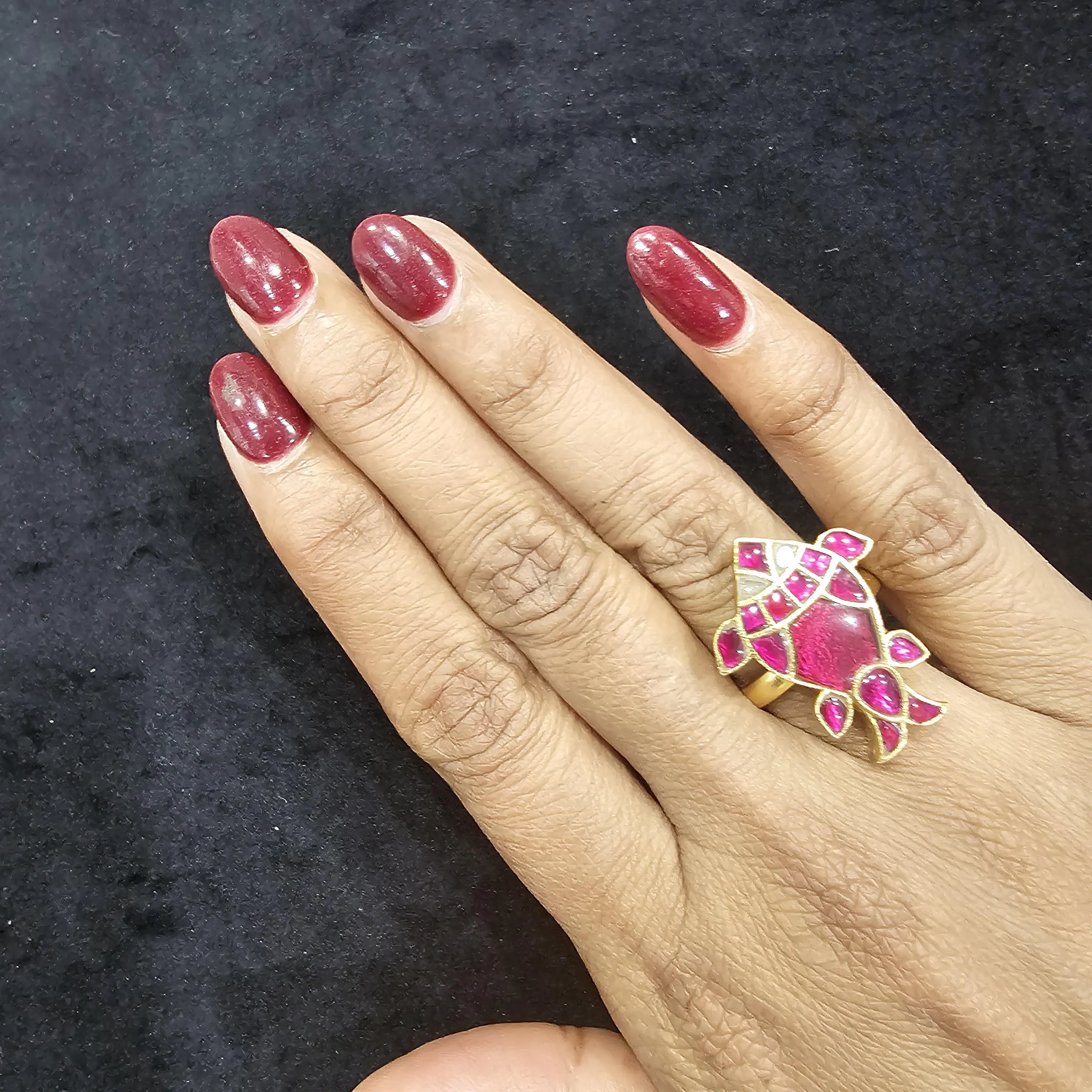 Jadau Kundan rings