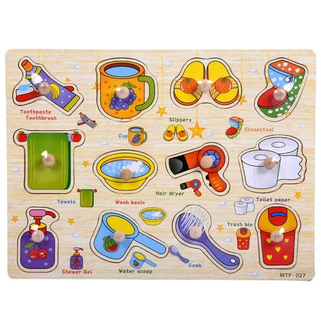 Kids 3D Wooden Puzzles Toys