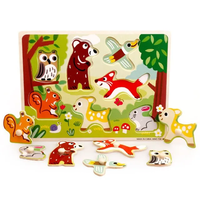 Kids 3D Wooden Puzzles Toys