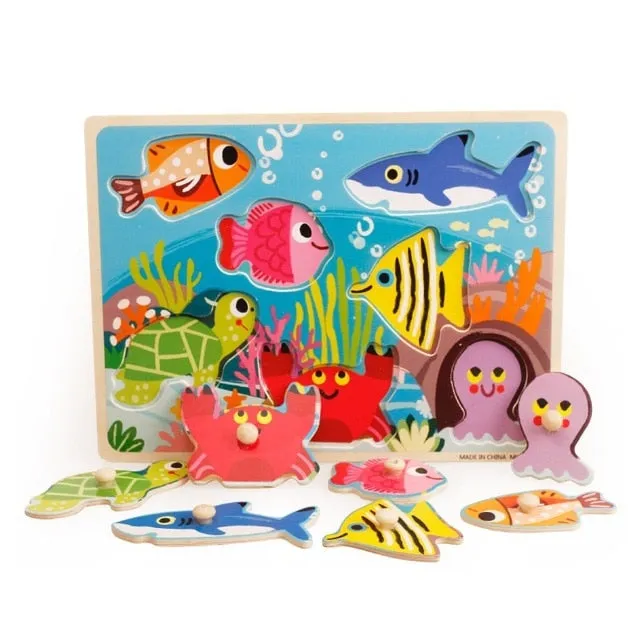 Kids 3D Wooden Puzzles Toys