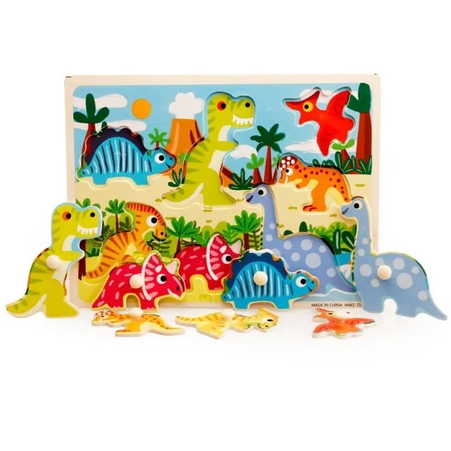 Kids 3D Wooden Puzzles Toys