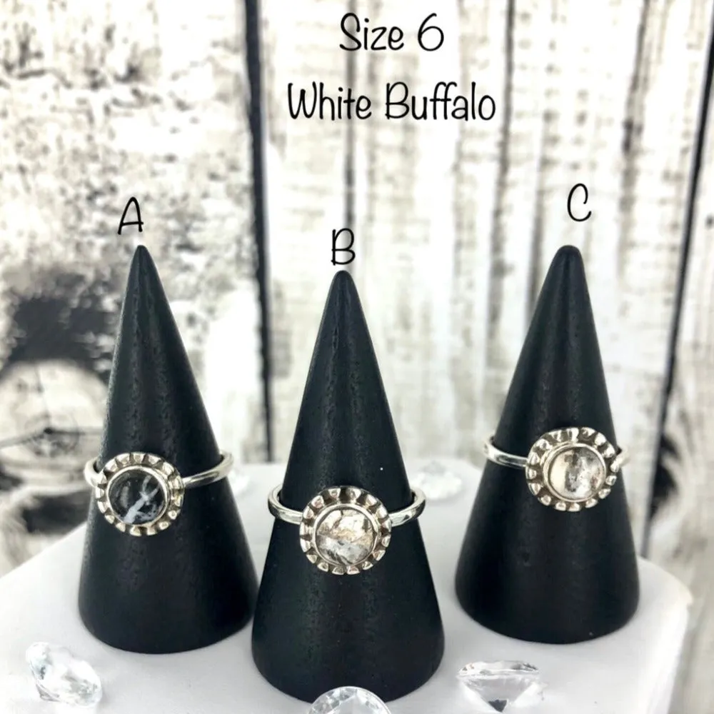 King of Shadows (White Buffalo) Ring