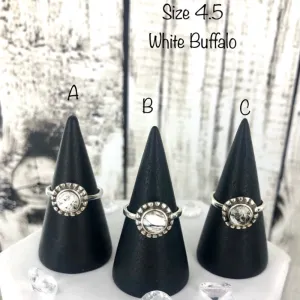 King of Shadows (White Buffalo) Ring