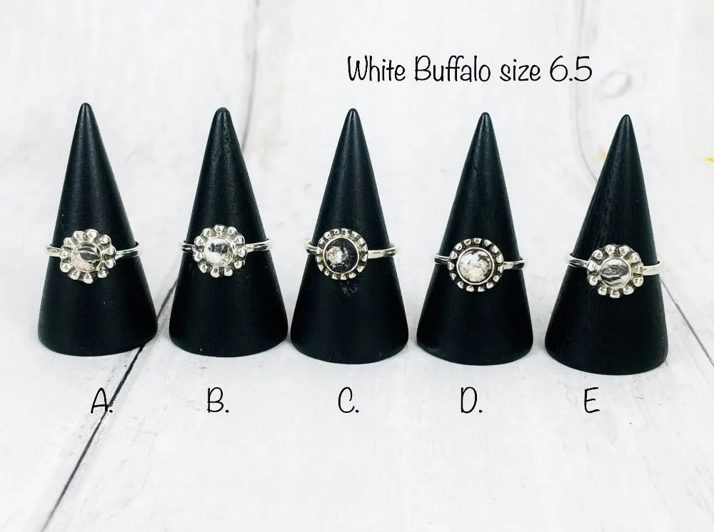 King of Shadows (White Buffalo) Ring