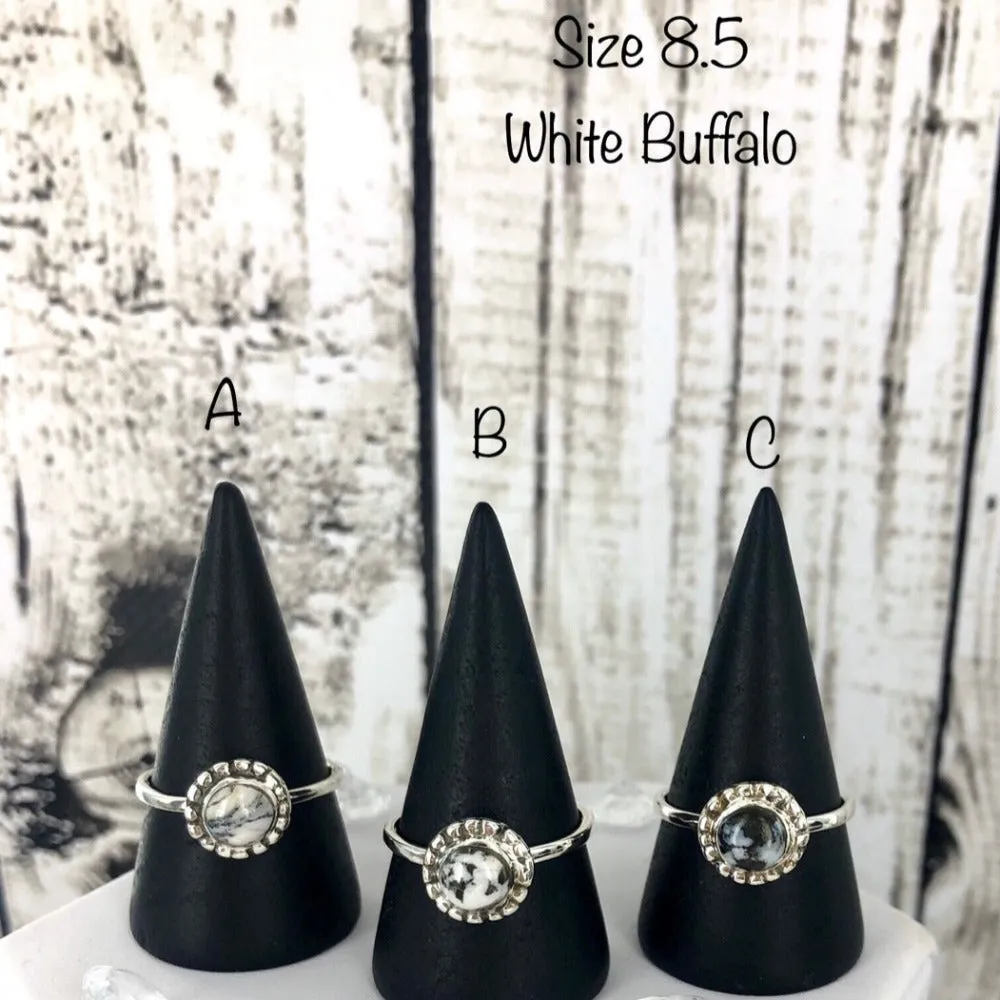 King of Shadows (White Buffalo) Ring