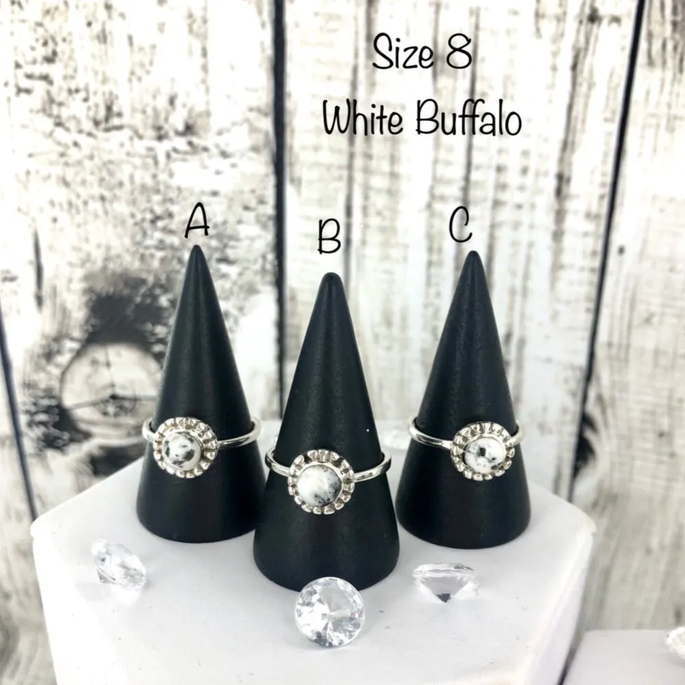 King of Shadows (White Buffalo) Ring