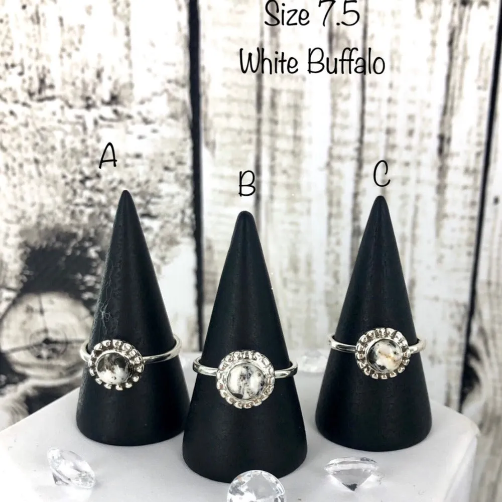 King of Shadows (White Buffalo) Ring