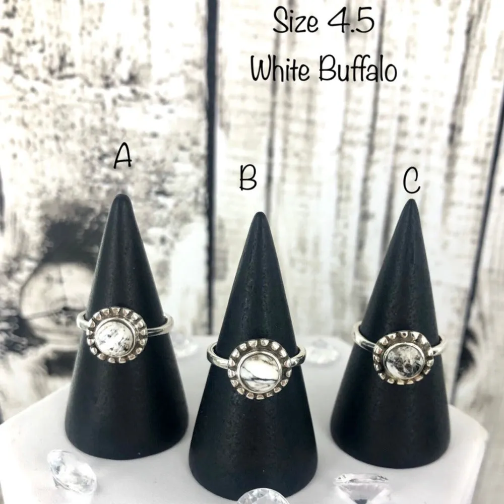 King of Shadows (White Buffalo) Ring