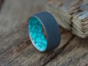 Knurled Duality (Dark Gunmetal & Greenweb)