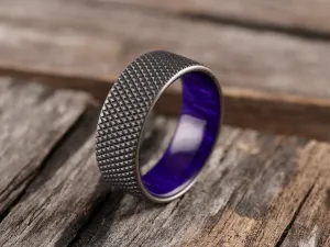 Knurled Duality (Dark Gunmetal & Royal Purple)