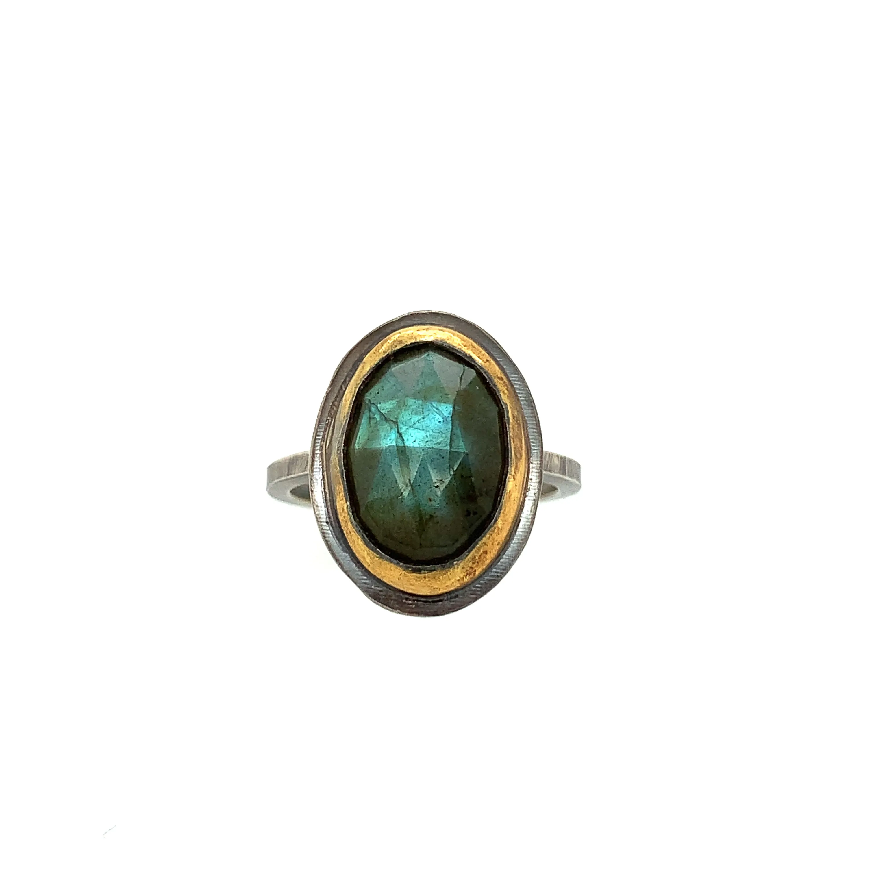 Labradorite Oval Keum-Boo Ring
