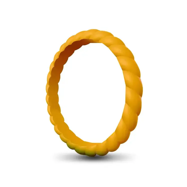 Ladies Rope Silicone Ring