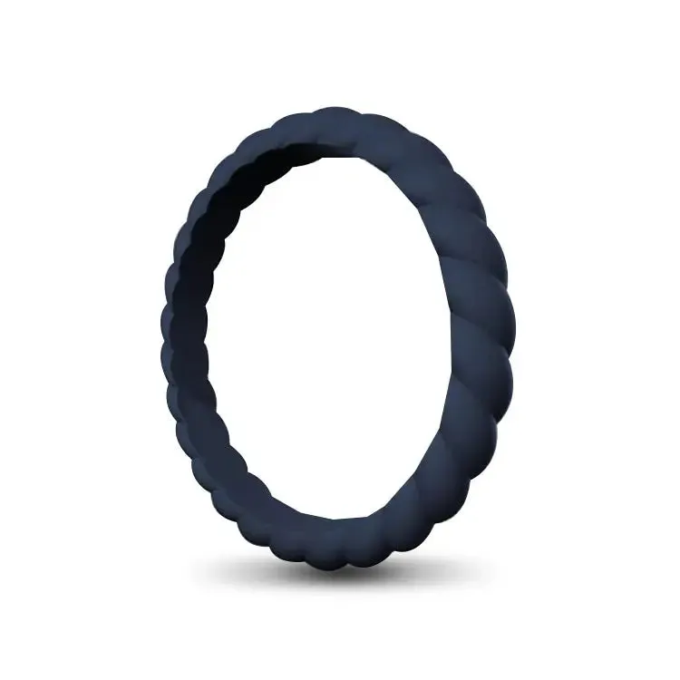 Ladies Rope Silicone Ring