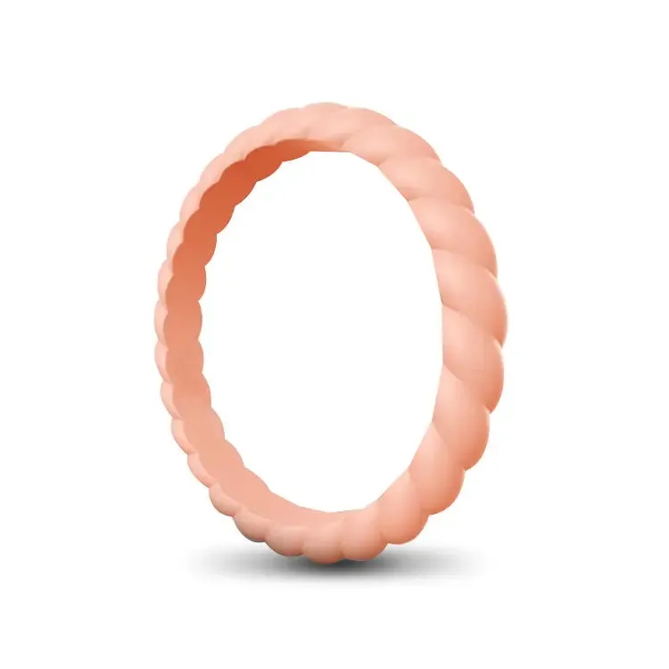 Ladies Rope Silicone Ring