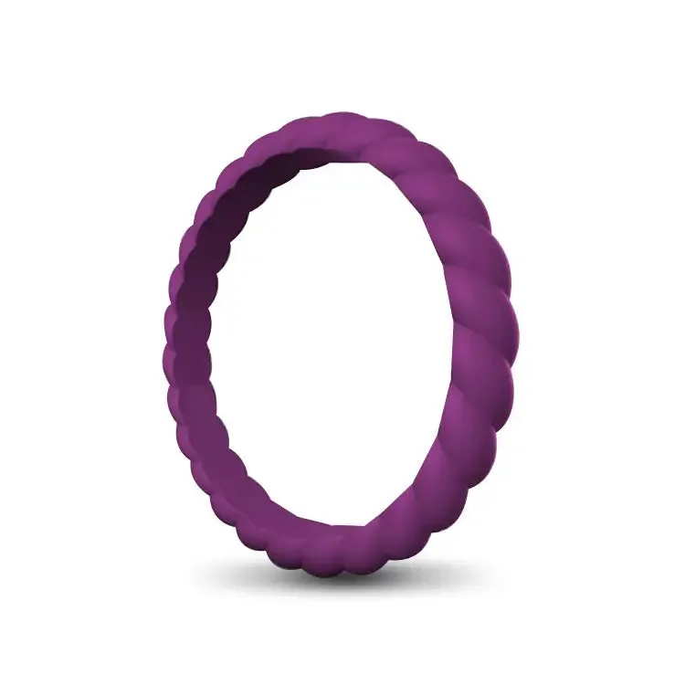 Ladies Rope Silicone Ring