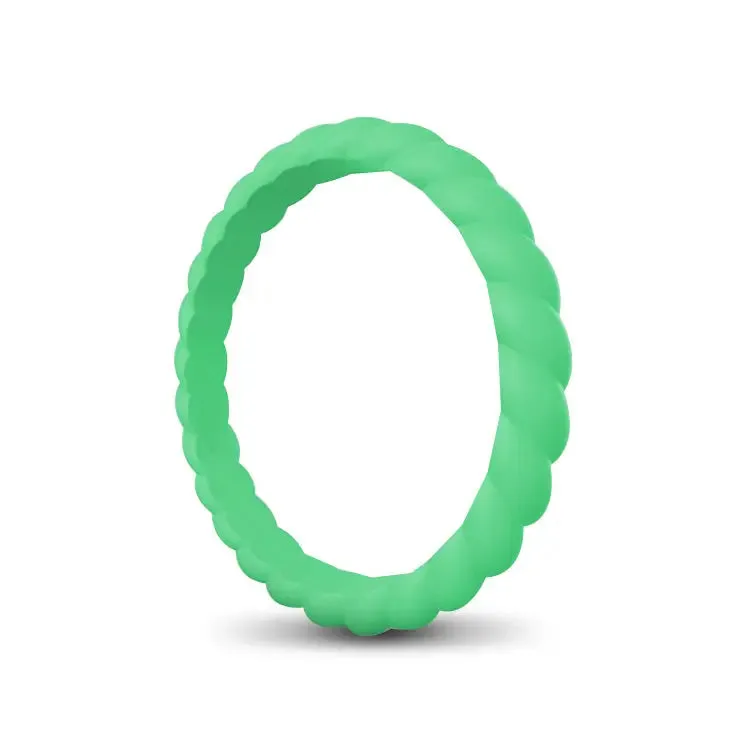 Ladies Rope Silicone Ring
