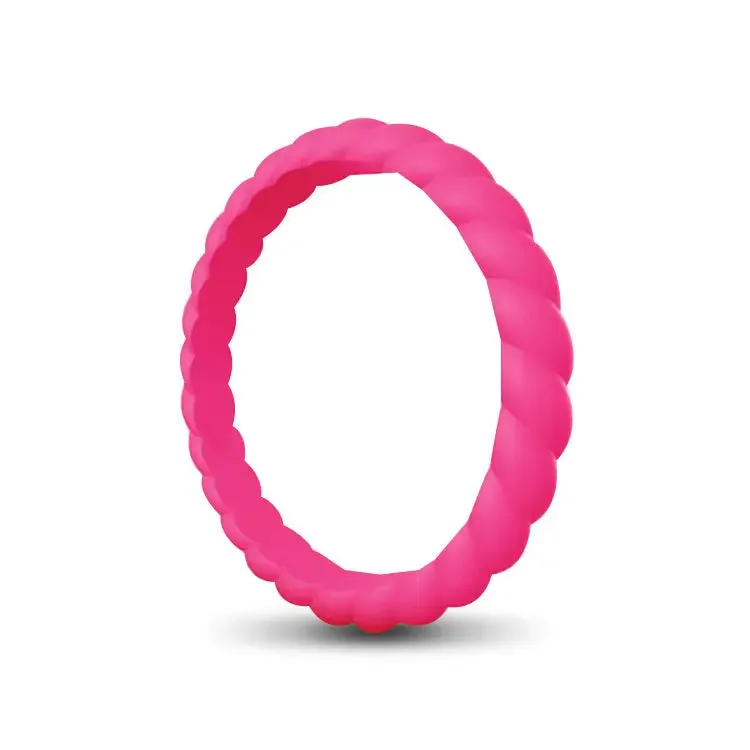 Ladies Rope Silicone Ring