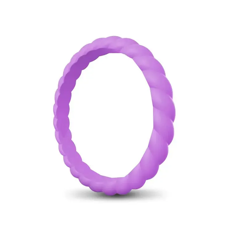 Ladies Rope Silicone Ring