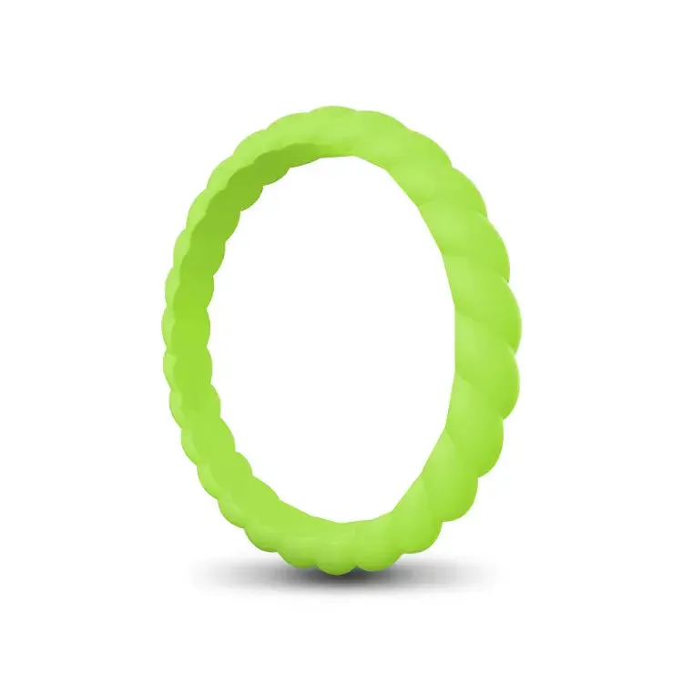 Ladies Rope Silicone Ring