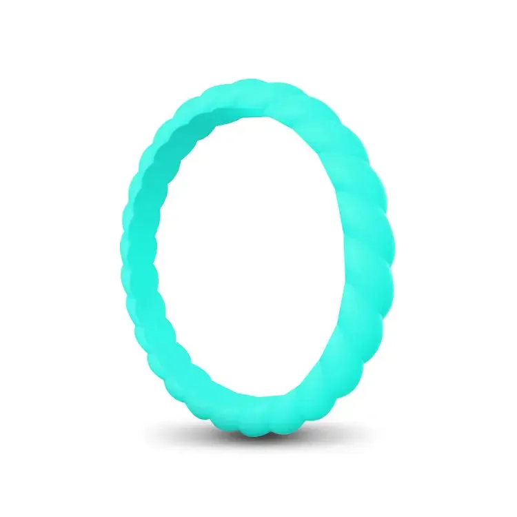 Ladies Rope Silicone Ring