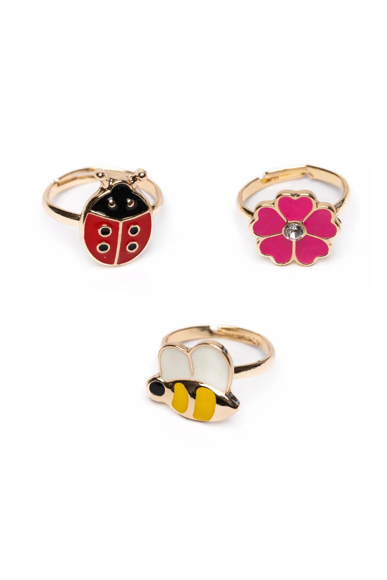 Lady Bug Garden Ring Set