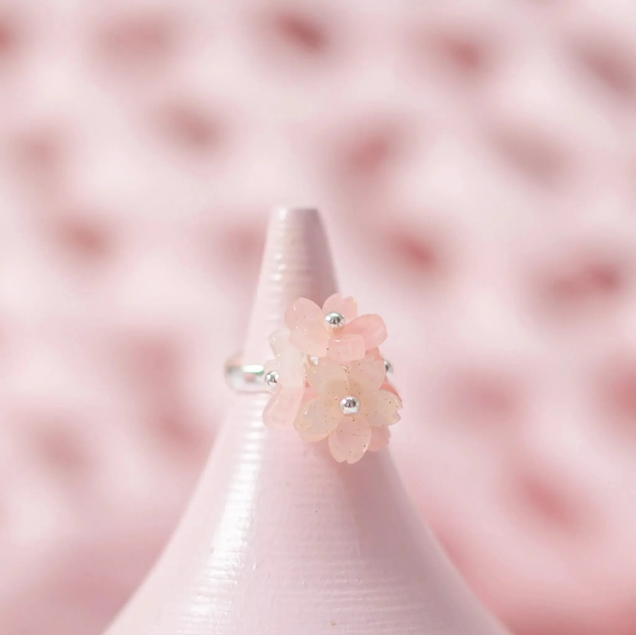 Lauren Hinkley | Pretty Pink Posy Ring (Includes Velvet Clam Shell Box)