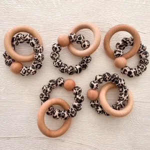 Leopard Print Teething Ring