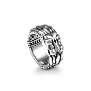 Lord Leonidas Lion Band Ring