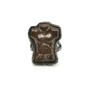 Lou Zeldis Coconut Torso Ring - 7