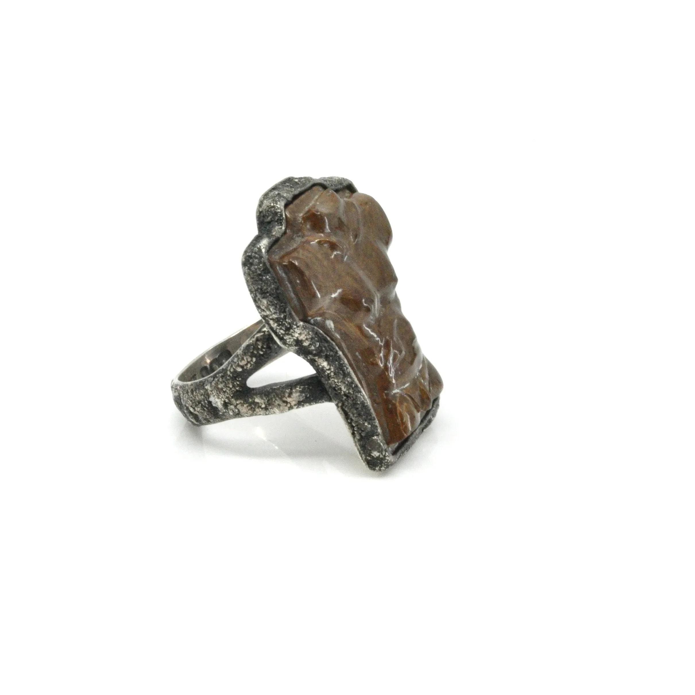Lou Zeldis Coconut Torso Ring - 7