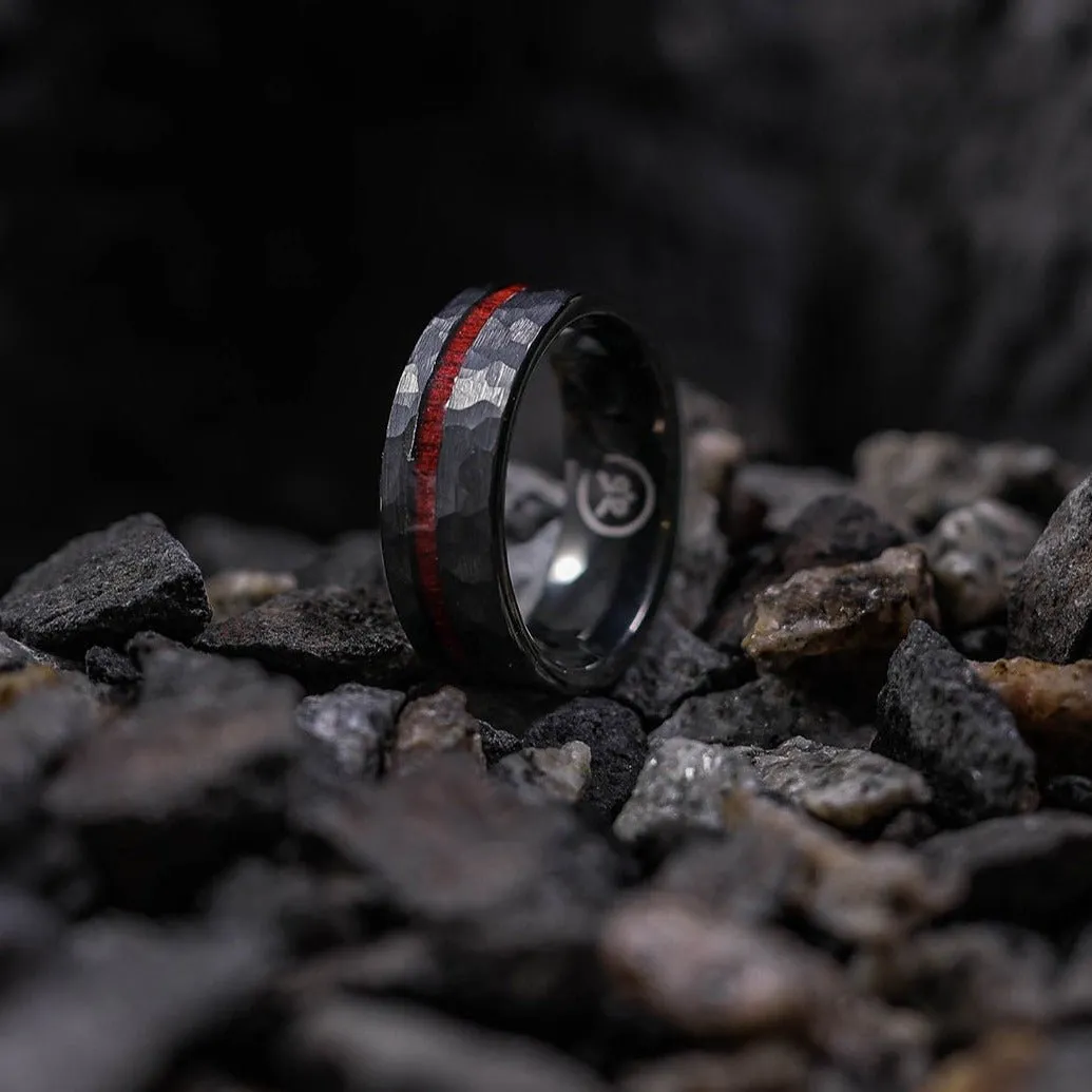 Luke Skywalker (Hammered) - Rosewood Men's Tungsten Ring