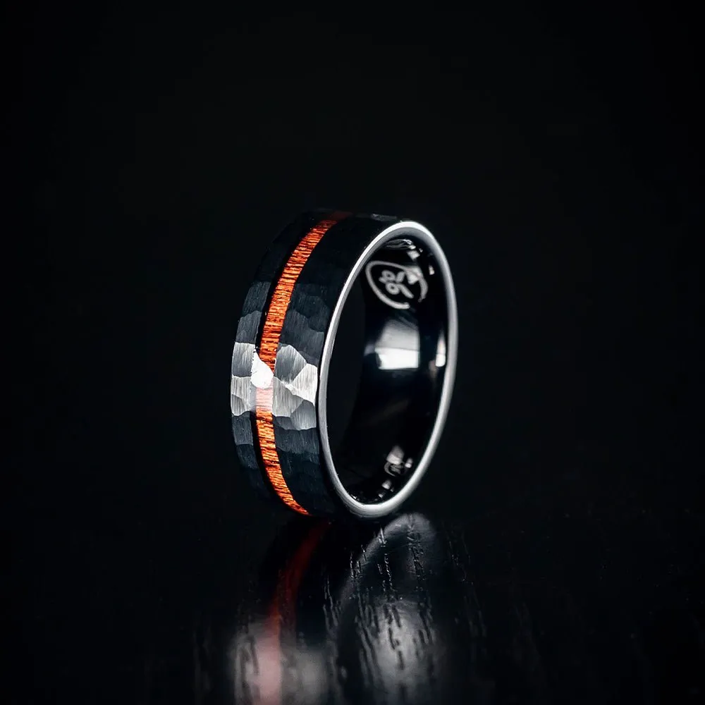 Luke Skywalker (Hammered) - Rosewood Men's Tungsten Ring