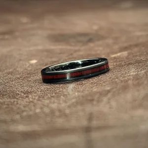 Luke Skywalker Ladies - Black Tungsten & Rosewood Ring