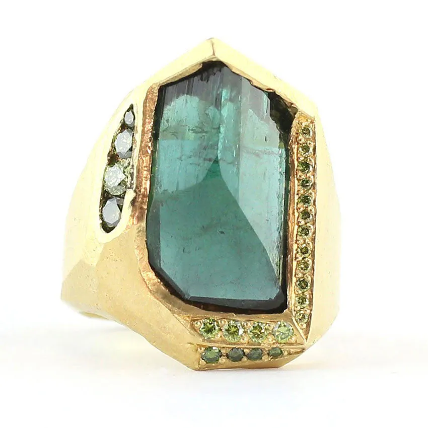 Magical Green Tourmaline Ring
