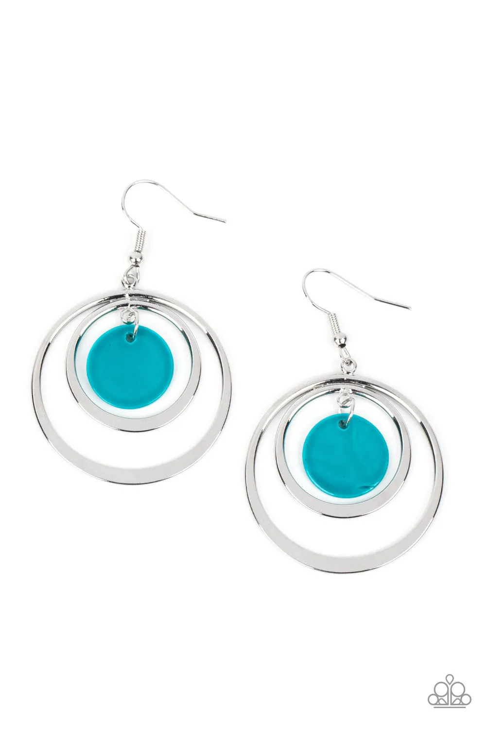 Mai Tai Tango - Blue Paparazzi Earrings