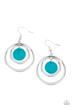 Mai Tai Tango - Blue Paparazzi Earrings