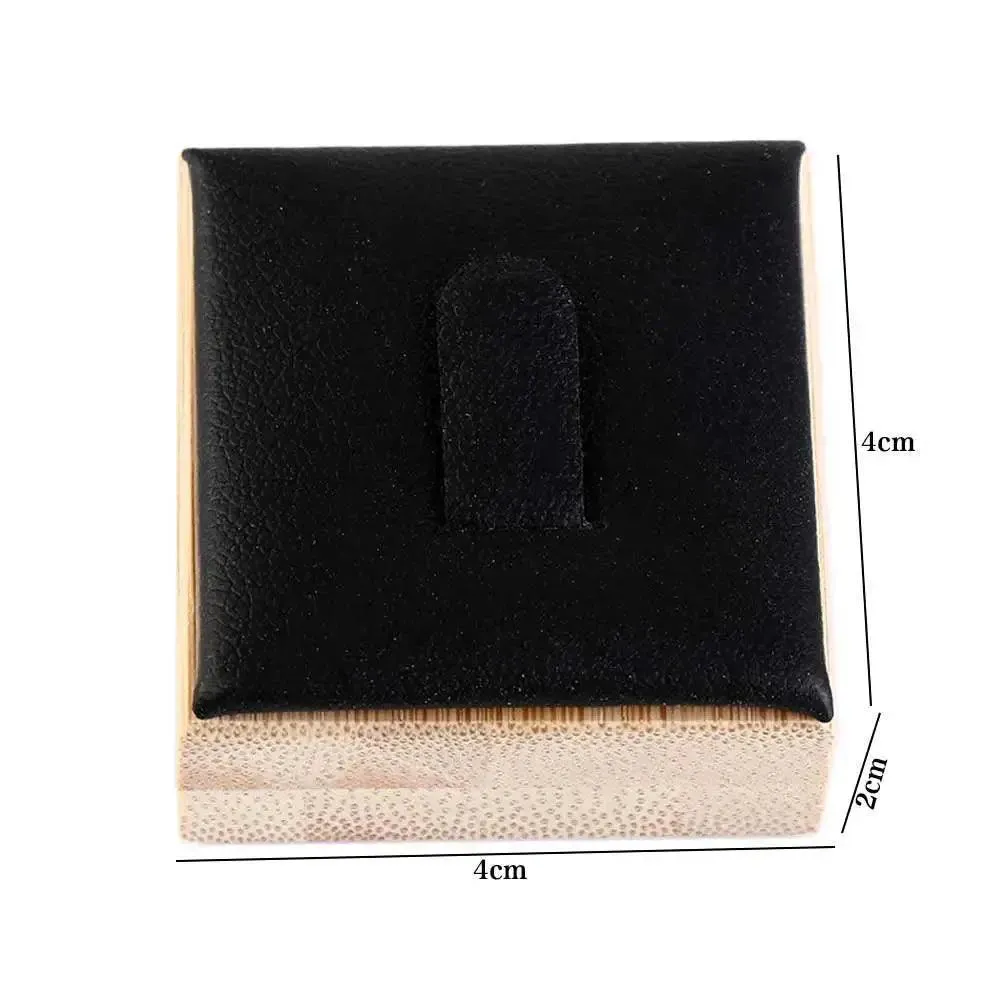 Market Jewelry Display Solid Color Travel Wedding Ring Box Wooden Jewelry Show Props Ring Holder Case Earrings Rings Organizer