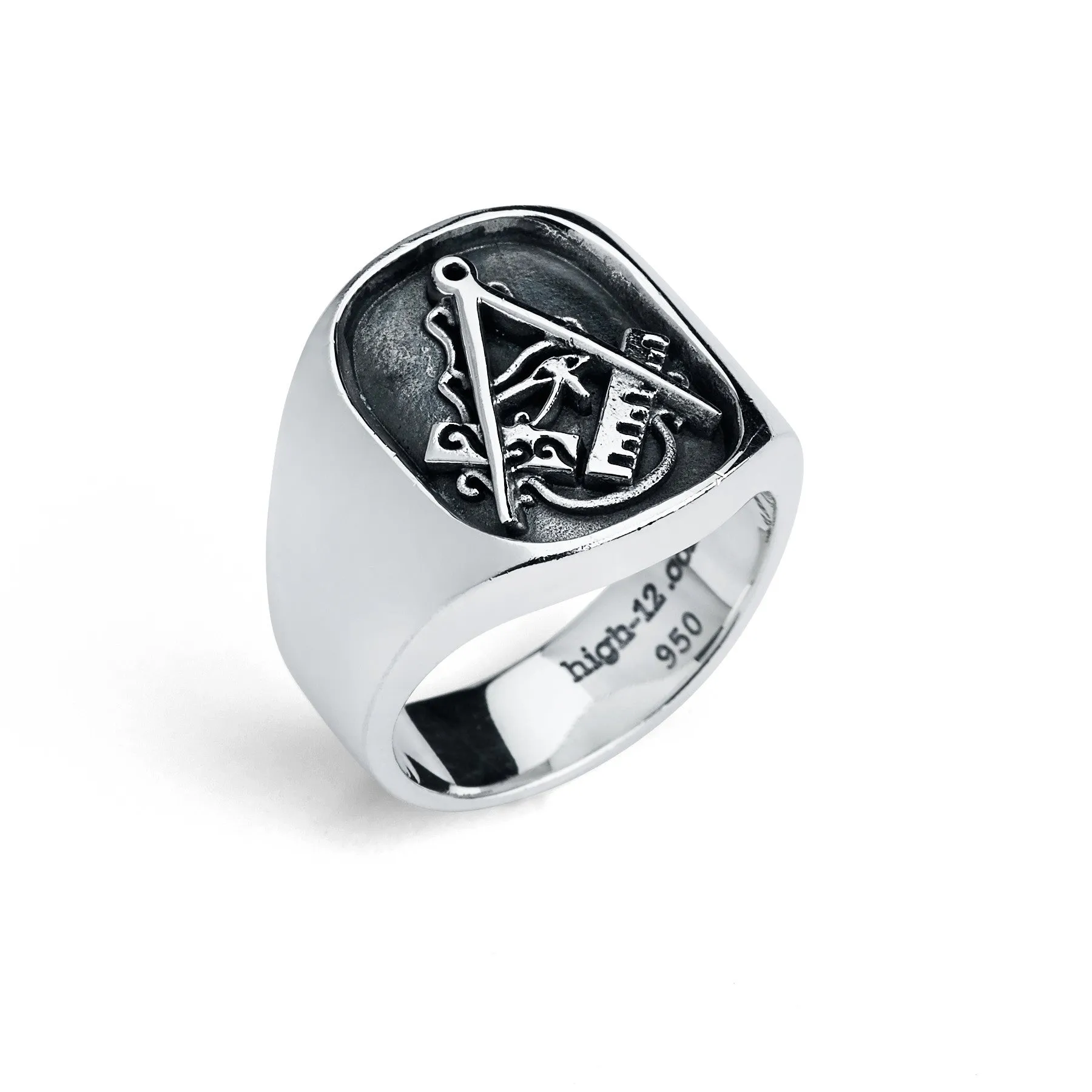 Master Mason Ring, Eye of Horus (Large)