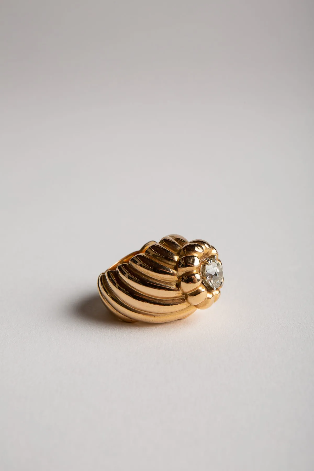 MAXFIELD PRIVATE COLLECTION | 1950'S FRENCH DIAMOND DOME RING