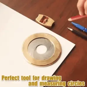 Measuring Round Ruler Aluminum Alloy And Stainless Steel Adjustable Flexible Circle Drawing Ruler Professional Measuring Tools