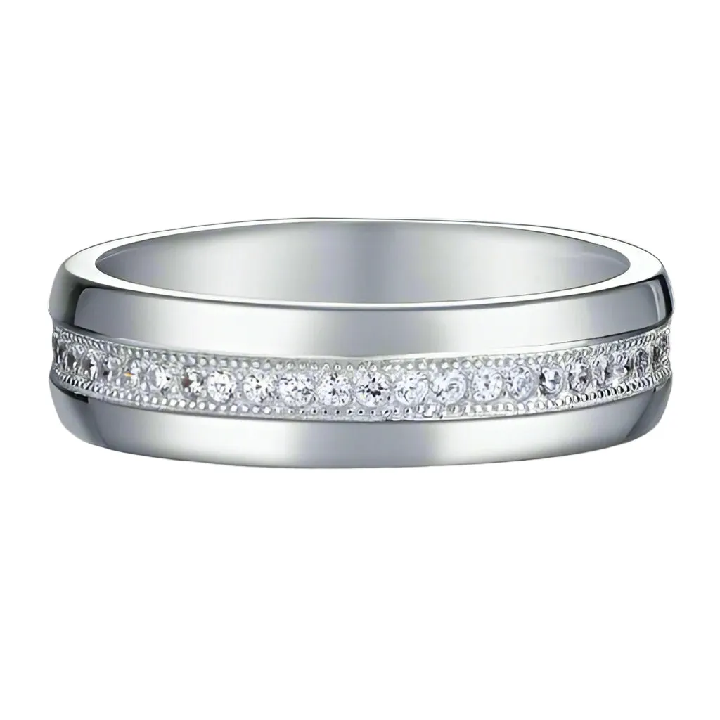 Men's Wedding Band Full-Eternity Diamond Ring