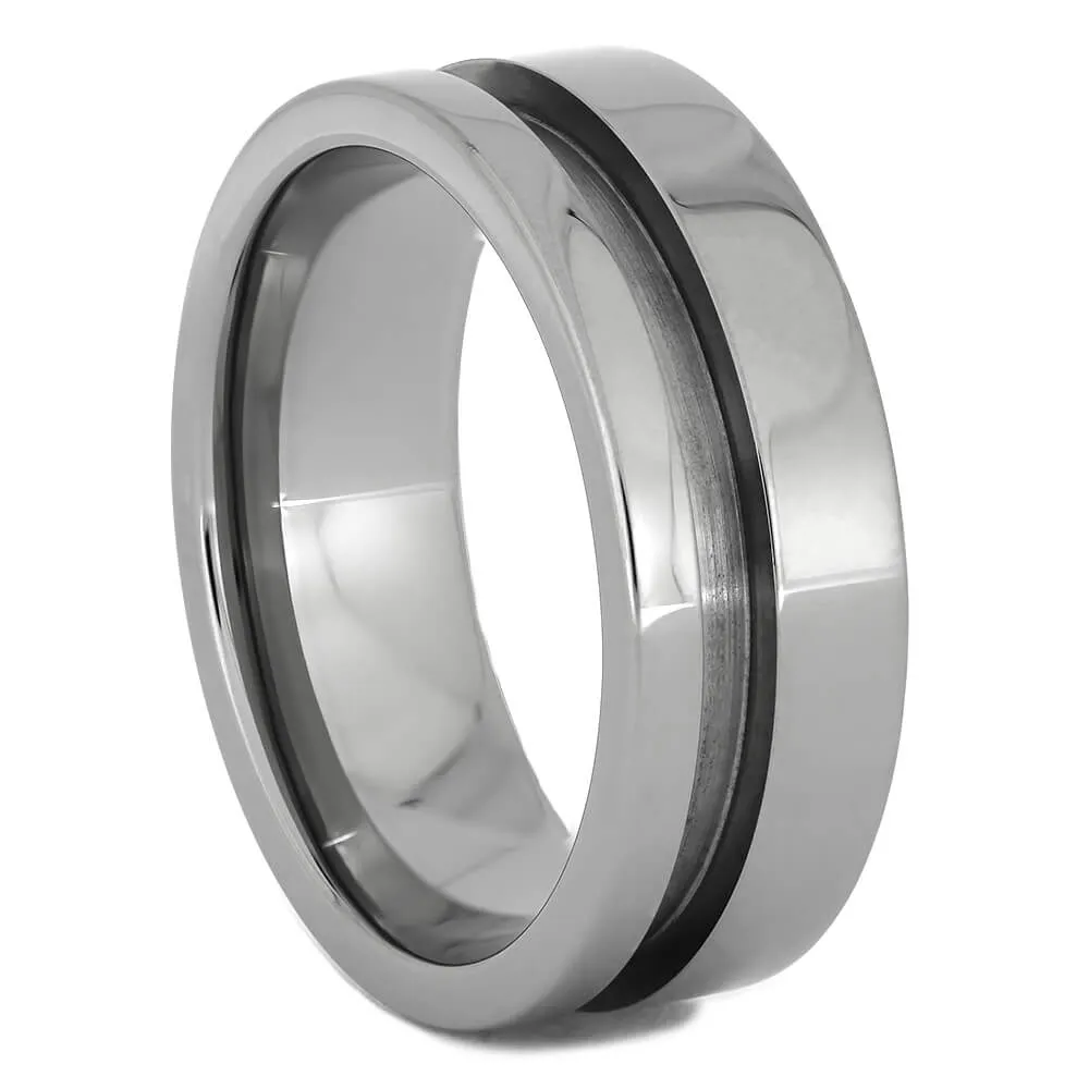 Meteorite, Gold & Titanium Modular Ring Set