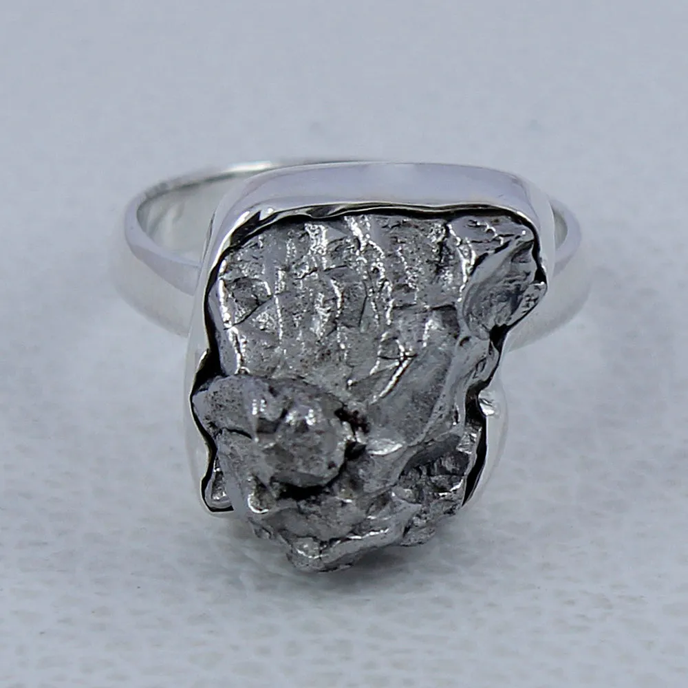 Meteorite Silver Rings
