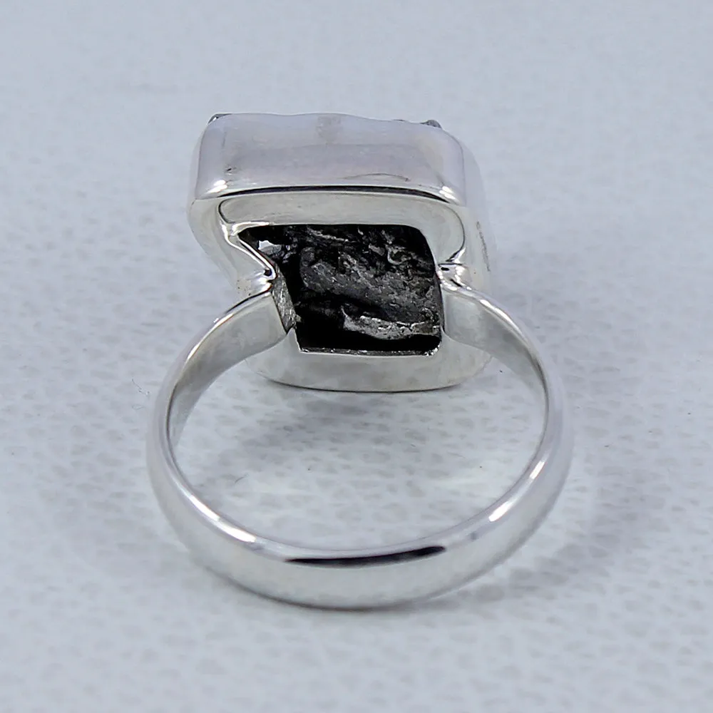 Meteorite Silver Rings