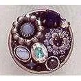 Michal Golan Blue Frost Floral Adjustable Ring
