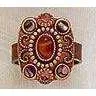 Michal Golan Oval Tiger Eye Adjustable Ring