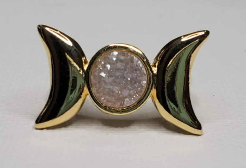 Moon Crescent Ring - Gold