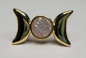 Moon Crescent Ring - Gold