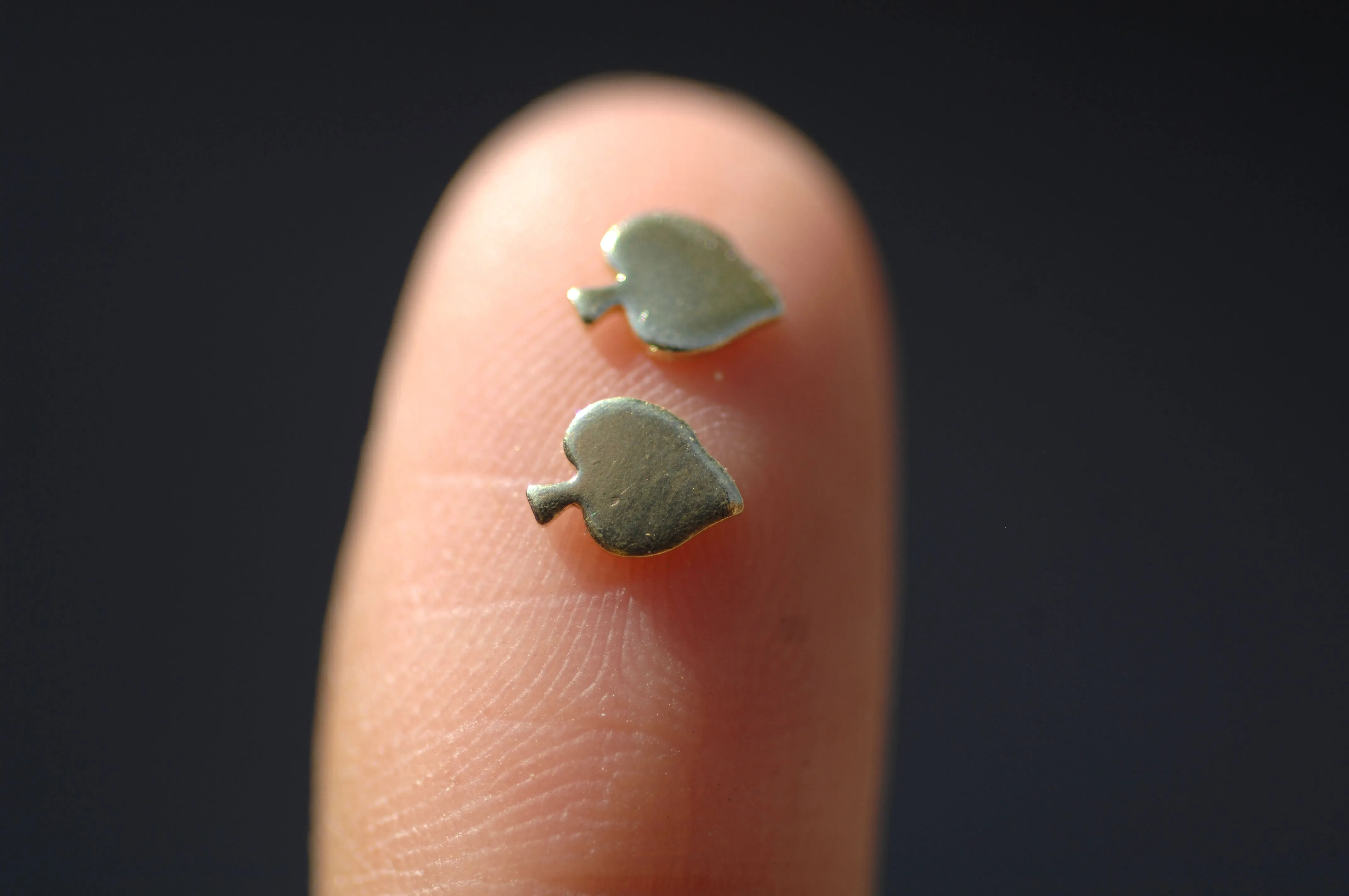 Most Tiny Metal Lily Leaf Mini Blanks